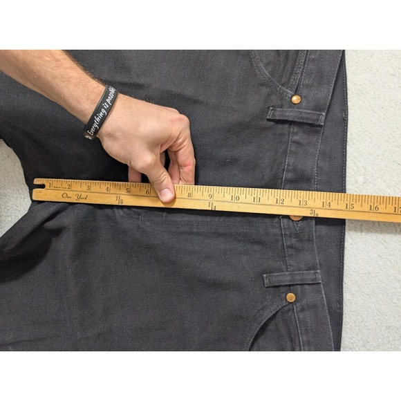 Wrangler Jeans Mens 36/34 Black Cowboy Cut Original Fit 13MWZWK Denim Pants - Picture 7 of 9